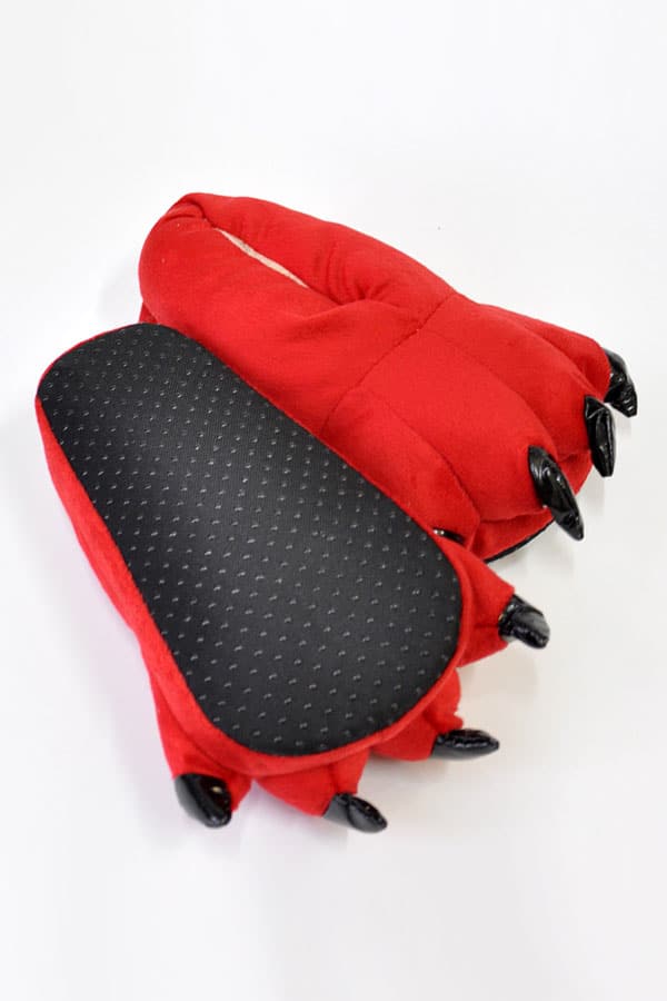 Купить тапки с когтями красные в СПБ недорого лапы кигуруми