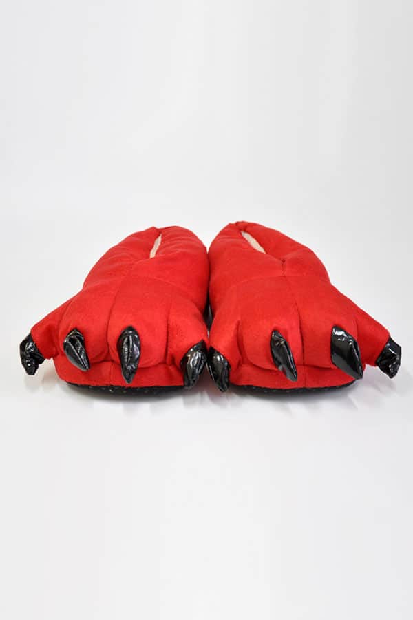 Звериные животные тапки лапы красного цвета для кигуруми купить в СПБ