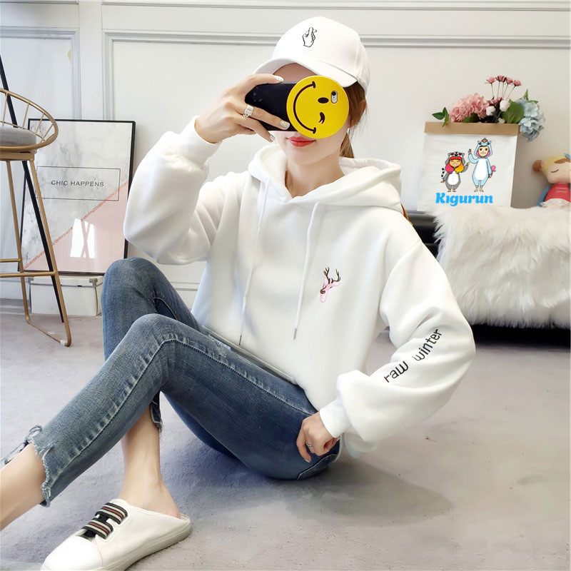 Купить худи толстовка свитшот с рогами белый олень в СПб