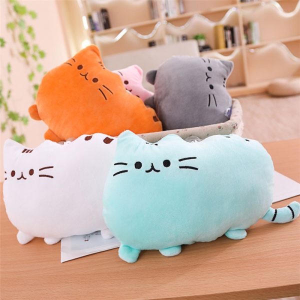 Подушка Игрушка в Виде Мятного Кота Пушина Pusheen Cat купить в СПб