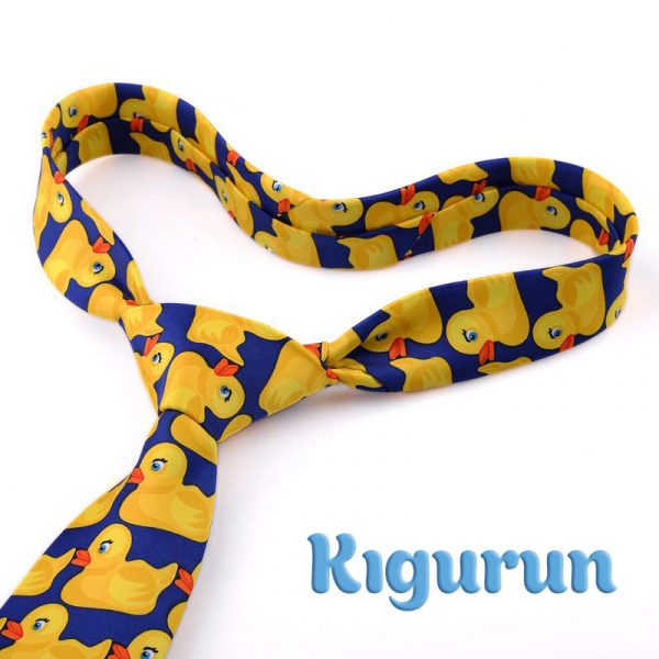 Галстук Kigurun яркая жолтая утка утенок гусь уточка купить заказать подарок
