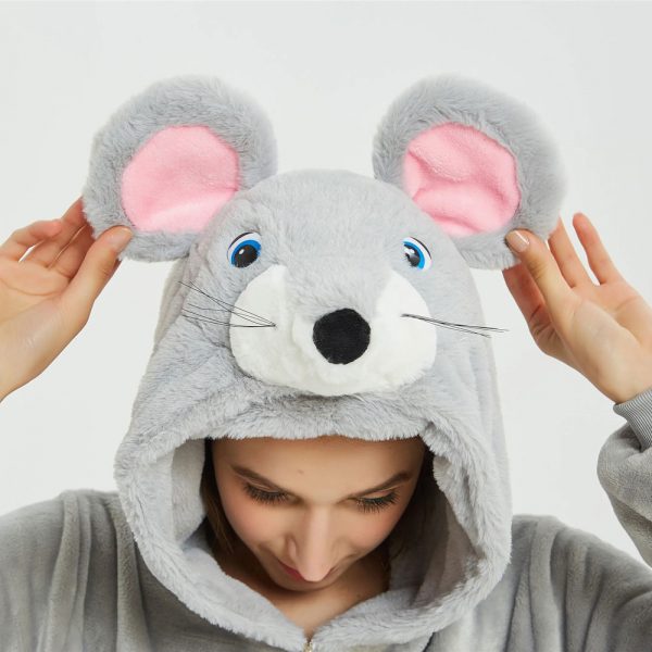 Костюм пижама кигуруми крыса мышка мышь с мордочкой купить недорого в СПб