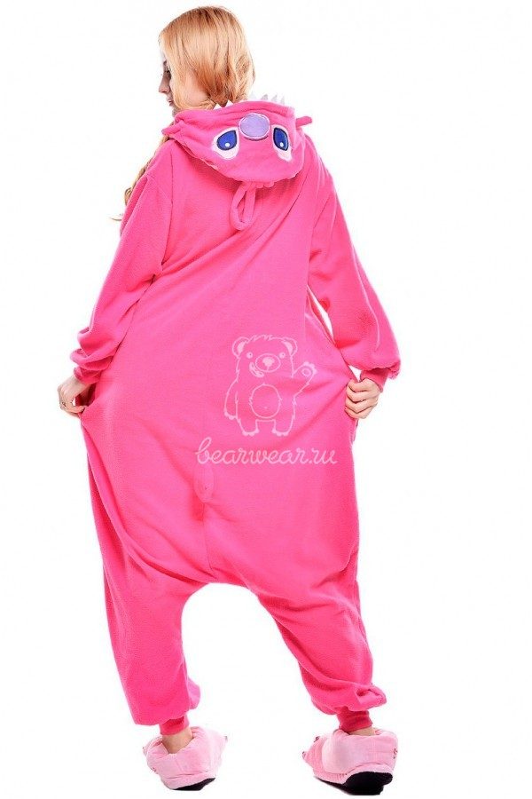 Пижама кигуруми розовый Стич