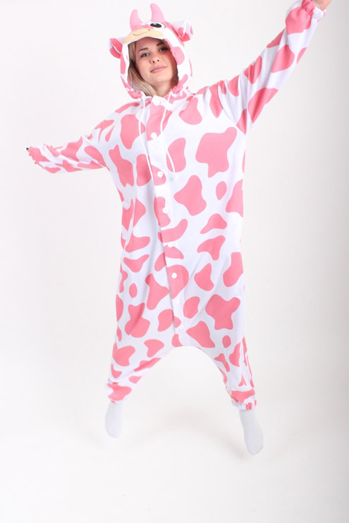 Купить пижаму кигуруми Розовая корова СПБ