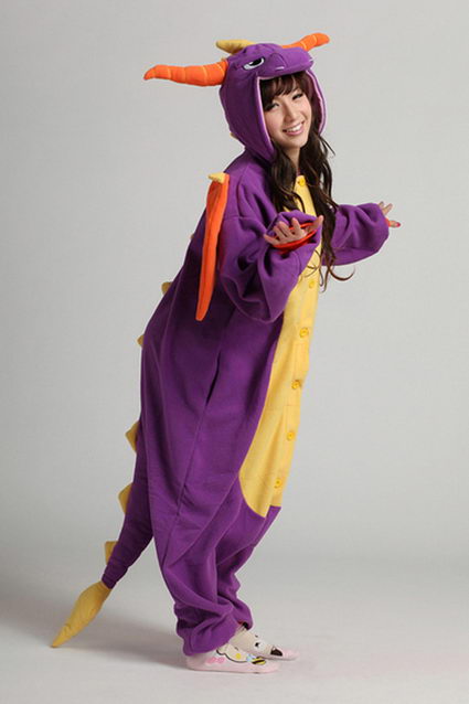 Купить пижаму кигуруми Дракон фиолетовый в СПБ