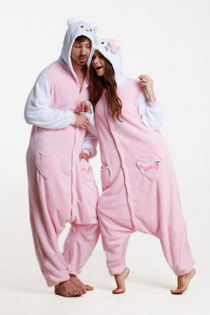 Недорого купить пижаму кигуруми Розовый котенок в СПБ