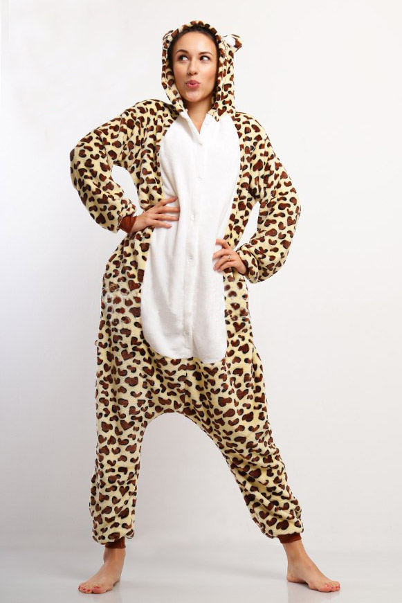 Пижама кигуруми в виде Коричневого пятнистого леопарда в СПБ недорого