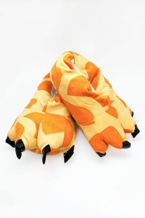 Тапки-Лапы с Когтями Жираф - Купить Тапочки в виде Лап Жирафа Кигуруми