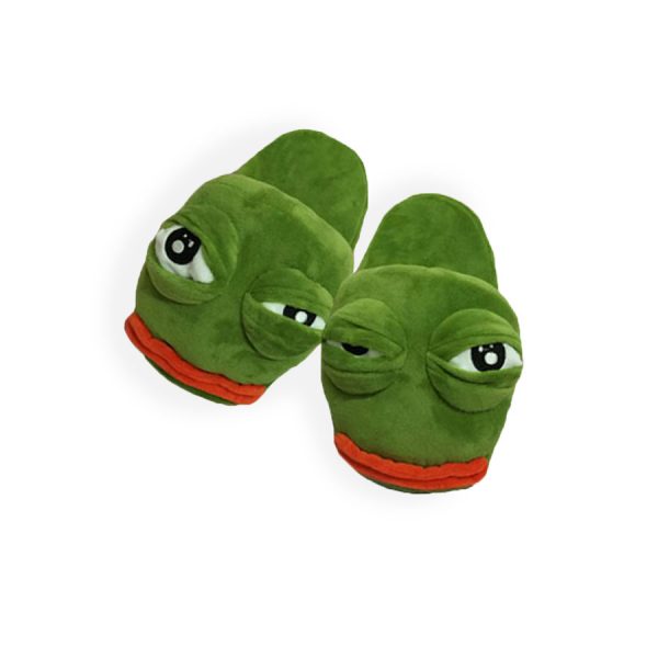Купить Тапки Лягушка Пепе - прикольные Тапочки в виде Лягушонка Pepe frog в СПб недорого