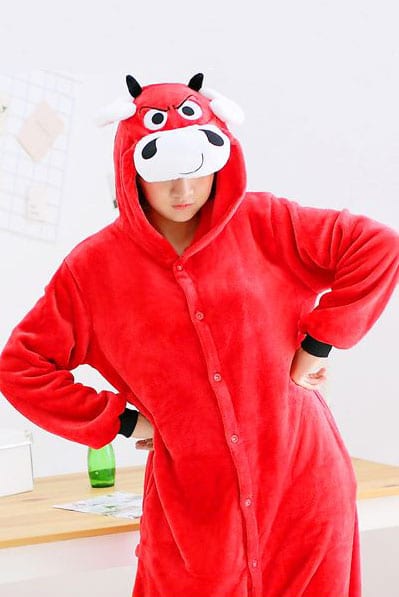 Кигуруми Красный Бык - Купить Пижаму Кигуруми в виде Быка в СПБ недорого