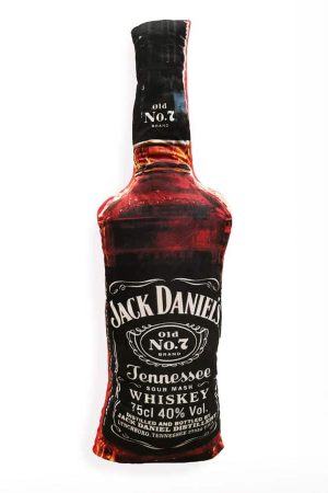 Большая Декоративная Подушка Jack Daniels - Купить Подушку в виде Бутылки Виски в СПб