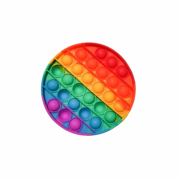 POP IT - Игрушка Антистресс - ПОП ИТ Круглый разноцветный радуга
