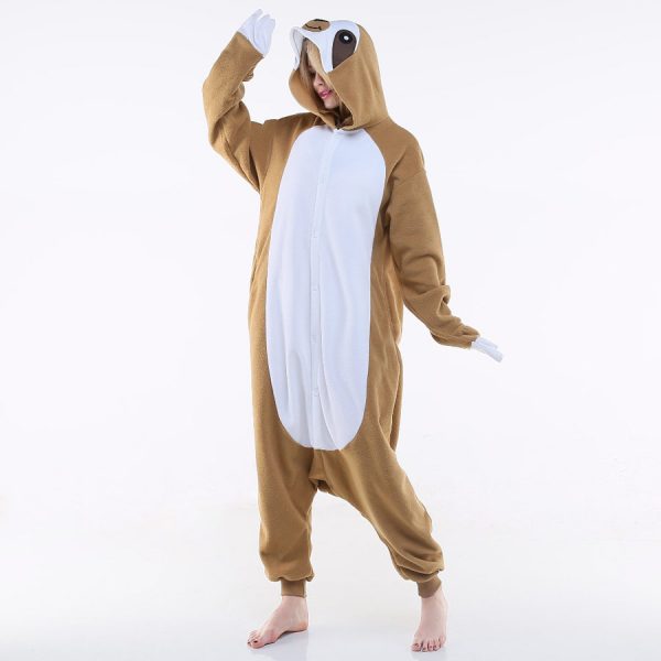Костюм пижама кигуруми ленивец коричневого цвета купить в магазине в спб детский и взрослый размер