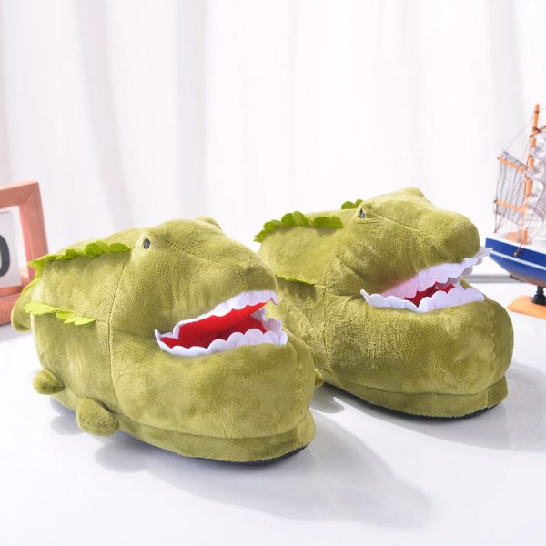 купить тапки крокодилы с зубами зеленые в спб крокодил съел ногу недорого